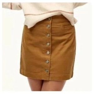 Wilfred Free Button Front Karmen Corduroy Mini Skirt